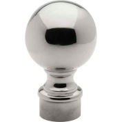 Lavi Industries, Ball Finial, for 1.5" Tubing, Polished Stainless Steel
