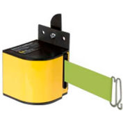 Barrière de ceinture rétractable de sécurité d’entrepôt de Lavi Industries, ceinture jaune w/18' jaune de néon