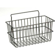 Industries de lavi, latte murale petit panier, 809679, 12 "x 6" x 6", noir