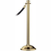 Tensator Post Rope Safety Crowd Control Queue Stanchion Traditional Classic, Polished Brass