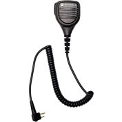 Motorola Remote Speaker Microphone with Ear Jack, Coiled Cord and Swivel Clothing Clip