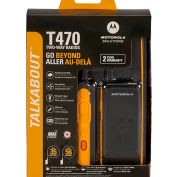 Motorola Two-Way Radio avec alertes Vibe, 2W, 22 canaux, 460-467 MHz, Pack de 2, qté par paquet : 2