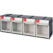 Shuter Flipout bacs 1010020 - compartiment 4 23-3/4" W x 6-1/2 « D x 8-5/8" H