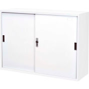 Armoire de rangement à porte en métal Shuter avec serrure numérique, 46-3/8 po L x 15-3/4 po P x 34-5/8 po H, assemblé, blanc