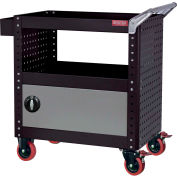 Shuter® Steel Utility Cart w / Étagère réglable, 800 lb. Capuchon, 34-3/8"L x 19-2/3"L x 34-2/3"H