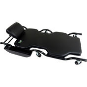 Shopsol™ Heavy Duty Creeper w / Adj. Headrest & 20 » Wide Bed & Parts Tray, 500 lb. Cap., noir