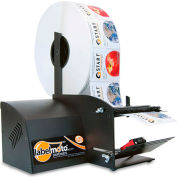 Démarrez le distributeur international d’étiquettes électriques haute vitesse, 11"L x 10-13/16"L x 14-1/2"H, Noir