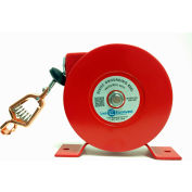 Lind Equipment 700-50R 50' Industrial Reel, Plated Steel Cable, LE-21C Copper Alligator Clip