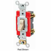 Leviton 1221-2 20A, 120/277V, Single-Pole AC Quiet Switch, Brown - Pkg Qty 10