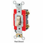 Leviton 1221-2I Single-Pole AC Quiet Switch, 20 Amp 120/277 V, Ivory - Pkg Qty 10