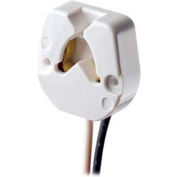 Leviton 395-2W Medium Base, Bi-Pin, Fluorescent Lampholder, Turn-Type, White