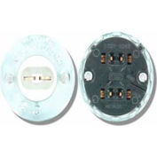 Leviton 524 High-Output Base, Double Contact, Fluorescent Lampholder, Snap-In