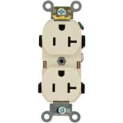 Leviton 5352-T 20A, 125V, Duplex Receptacle, Light Almond - Pkg Qty 10