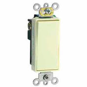 Leviton 5691-2W 15A, 120/277V, Decora Plus Rocker Single-Pole AC Quiet Switch, White