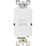Leviton GFRBF-W SmartlockPro, Blank Face w/Indicator Light, 20A, Self Testing, White