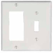 Leviton 80405-t 2-Gang, 1-activer/désactiver, 1-Decora/Gucci, Standard, Lt amande, qté par paquet : 25