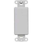 Leviton 80414-GY QuickPort Decora multimédia vide Insert, gris, qté par paquet : 5