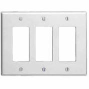 Leviton 80611 3-Gang Decora Midway Size Smooth Plastic, Brown - Pkg Qty 10