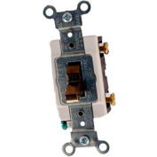 CS115 de Leviton-2 15 Amp, 120/277 volts, unipolaire, mise à la terre, côté filaire, Brown, qté par paquet : 10