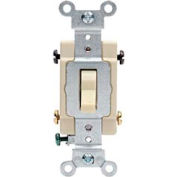 Leviton CS315-2W 15 Amp, 120/277 Volt, 3-Way, Grounding, Side Wired, White - Pkg Qty 10