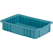 LEWISBins Divider Box NDC2035 16-1/2" x 10-7/8" x 3-1/2", Bleu clair, qté par paquet : 8