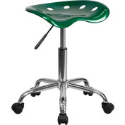 Flash Furniture Desk Stool - Backless - Plastic - Green