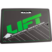 Lift Safety Kneeling Mat, 20-1/2" x 14", Black/Green