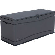 Lifetime Outdoor Storage Deck Bench Box 130 Gallon - Gray w/Black Bottom