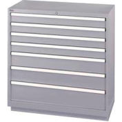 Lista® 7 à faible profondeur tiroirs - gris clair, clé identique
