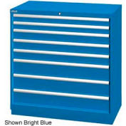 Cabinet de Lista 40-1/4" W tiroir, tiroir 8, 117 Compart - bleu vif, clé identique
