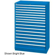 Lista 40-1/4" W Cabinet, tiroir 15, 243 Compart - bleu classique, clé identique