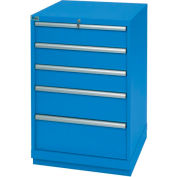 Lista® 5 tiroir largeur Standard Cabinet - bleu vif, verrous individuelles