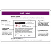 Carte pour portefeuille Accuform LKC241P, pictogrammes SGH, 25/Pack