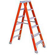 Louisville 12' Fiberglass Twin Stepladder - 375 Lb. Cap. - Type IAA / Grade 1AA - FM1412HD