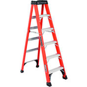 Louisville 6' Fiberglass Step Ladder - 375 Lb. Cap. - Type IAA / Grade 1AA - FS1406HD