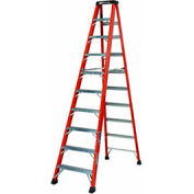 Louisville 10' Fiberglass Step Ladder - 375 Lb. Cap. - Type IAA / Grade 1AA - FS1410HD