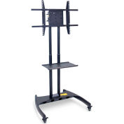 Luxor Ajustable Height Rotating LCD TV Stand For 40"-60" TVs, Noir
