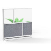 Luxor Modular Room Divider Wall System, 53" x 48", Add-On Wall