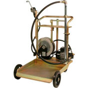 Liquidynamics 51009C-S2 Electric Oil Transfer Cart, 55 Gallon Drums W/25' Reel 7 GPM