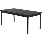 Bibliothèque de Correll Tables W 24" x 60 « L x 29 » H - granit noir