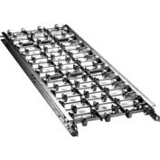 Ashland 5' Straight Galvanized Steel Skatewheel Conveyor 34000 - 18" OAW - 16 WPF
