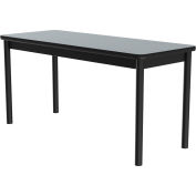 Table de laboratoire Science Correll - laminé - 24 "W x 60 « L x 36 » H - gris granit