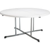 Lifetime® table en plastique pliable portable de 60 », blanc