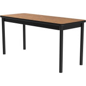 Correll Science Lab Table - Laminate Top - 30"W x 72"L x 36"H - Medium Oak