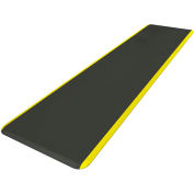 NewLife Eco-Pro Continuous Comfort Mat, 36"x 9-1/2', Black w/ Yellow Safety Stripe