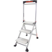 Little Giant® Jumbo Step Aluminum Ladder - 375 lb. Capacity, 3 Step - 11903