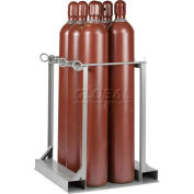 Little Giant® Vertical, 6 Cylinder, Gas Cylinder Pallet Stand, 33"W x 36"D x 41"H
