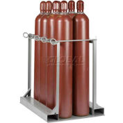 Little Giant® Vertical, 8 Cylinder, Gas Cylinder Pallet Stand, 33"W x 47"D x 41"H