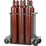 Little Giant® Vertical, 6 Cylinder, Gas Cylinder Truck, 24"W x 50"D x 48"H