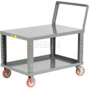 Chariot à tablettes ergonomique à hauteur réglable Little Giant®, LK3048-5PYBKAH, 48 x 30, 1200 lb
